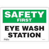 Enseigne «Eye Wash Station» - Anglais, panneau pour station de rinçage des yeux