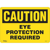Enseigne «Eye Protection Required» — Panneau de sécurité en anglais, protection oculaire