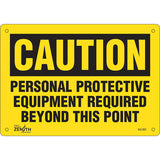 Enseigne «Personal Protective Equipment Required», Anglais panneau de sécurité obligatoire