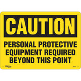 Enseigne «Personal Protective Equipment Required», Anglais panneau de sécurité obligatoire