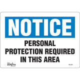 Enseigne «Personal Protection Required» – Panneau de sécurité en Anglais
