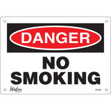 Enseigne «No Smoking», Anglais — Panneau de sécurité d'interdiction de fumer