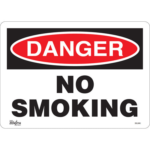 Enseigne «No Smoking», Anglais — Panneau de sécurité d'interdiction de fumer