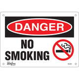 Enseigne «No Smoking», Anglais avec pictogramme — Signalisation de sécurité