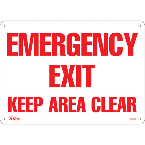 Enseigne «Emergency Exit», Anglais — Signalisation de sécurité pour sorties
