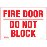 Enseigne «Fire Door» pour portes coupe-feu, Anglais — formats et matériaux disponibles