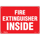 Enseigne «Fire Extinguisher Inside» Anglais, panneau de sécurité pour extincteur