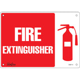 Enseigne «Fire Extinguisher», Anglais avec pictogramme, signalisation de sécurité incendie