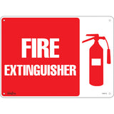 Enseigne «Fire Extinguisher», Anglais avec pictogramme, signalisation de sécurité incendie