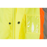 Vêtements imperméables RZ1000 en polyester haute visibilité jaune lime
