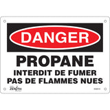 Enseigne de sécurité «Propane - Interdit de fumer / Danger Propane» (Français)