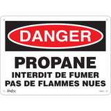 Enseigne de sécurité «Propane - Interdit de fumer / Danger Propane» (Français)
