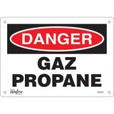 Enseigne «Gaz Propane», Français — Panneau de signalisation pour sécurité