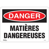 Enseigne «Matières Dangereuses» - Panneau de signalisation de sécurité (Français)