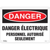 Enseigne «Personnel Autorisé Seulement» en français — panneau de signalisation