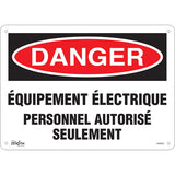 Enseigne «Équipement Électrique», Français — Plusieurs formats et matériaux disponibles