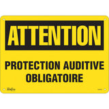 Enseigne de sécurité «Protection Auditive Obligatoire», panneau de signalisation en Français