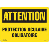 Enseigne «Protection Oculaire Obligatoire» - Français pour sécurité au travail