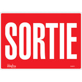 "Exit" sign - French language sign for exits and exits