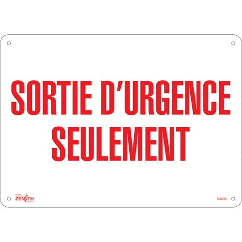 Emergency Exit Sign – Safety Sign, French