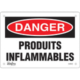 Enseigne «Produits Inflammables» - panneau de sécurité en plusieurs formats