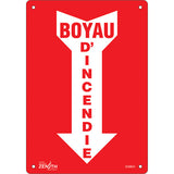 Arrow sign "Fire Hose" French pictogram - Fire signaling