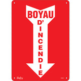 Arrow sign "Fire Hose" French pictogram - Fire signaling