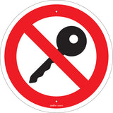 Enseigne de sécurité conforme à la CSA - Turn Off Engine (pictogramme)