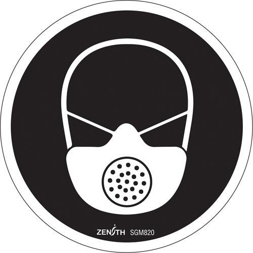Enseigne de sécurité conforme à la CSA - Respiratory Protection Required, Pictogramme