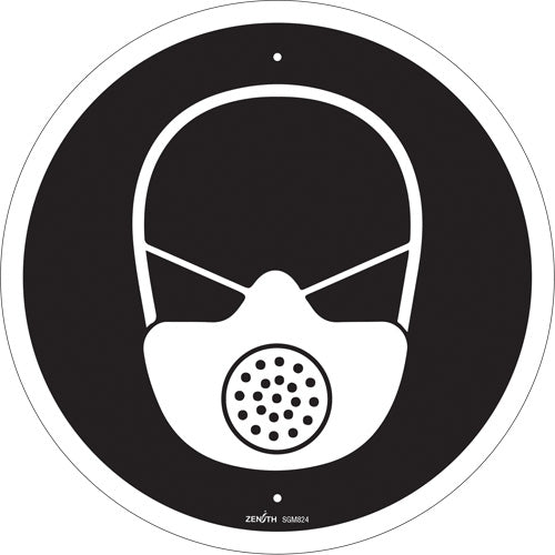 Enseigne de sécurité conforme à la CSA - Respiratory Protection Required, Pictogramme