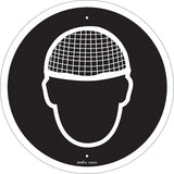 CSA Compliant Safety Sign - Hair Net Required, Mandatory Pictogram