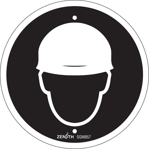 Enseigne de sécurité conforme à la CSA - Hard Hat Protection Required (Pictogramme)