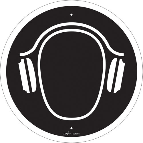 Enseigne de sécurité conforme à la CSA - Hearing Protection Required, avec pictogramme