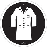 CSA Compliant Safety Sign - Lab Coat Required, Safety Pictogram