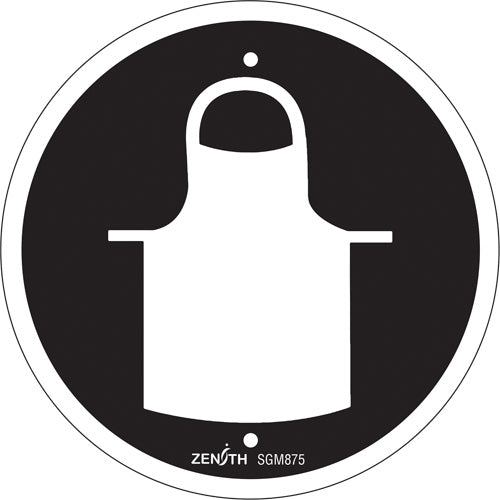 Enseigne de sécurité conforme à la CSA - Protective Clothing, 6" x 6", Plastique, Pictogramme - SGM875