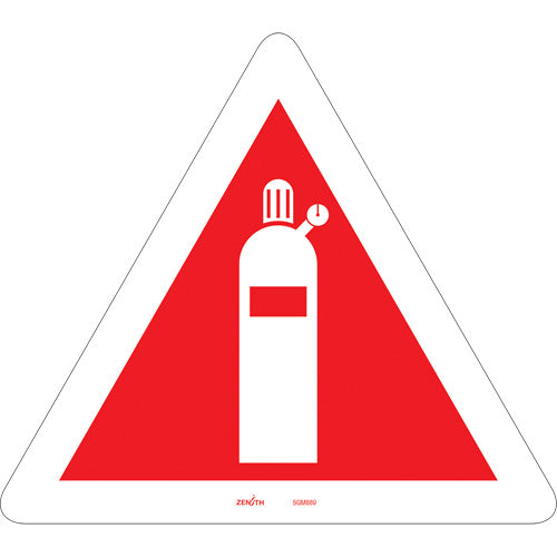 CSA Compliant Safety Sign - Compressed Gas, Pictogram, Signage