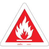 CSA Compliant Safety Sign - Flammable, Warning Pictogram