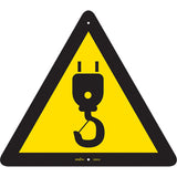 CSA Compliant Safety Sign - Crane, Signal Pictogram