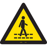 CSA Compliant Safety Sign - Pedestrian Safety Lane, Pictogram