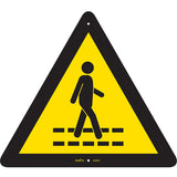 CSA Compliant Safety Sign - Pedestrian Safety Lane, Pictogram