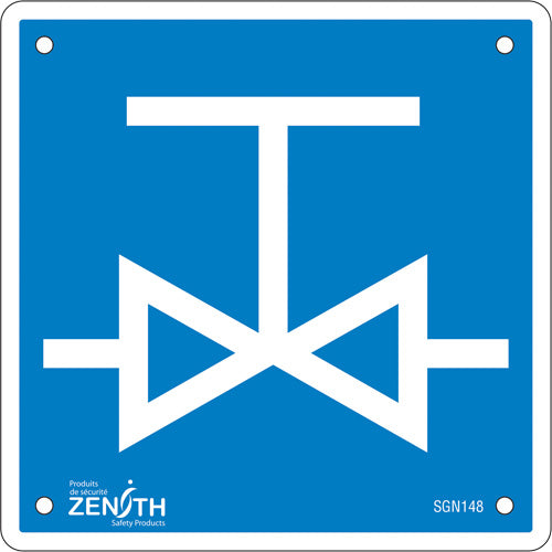 CSA Compliant Safety Sign - Valve, Signal Pictogram
