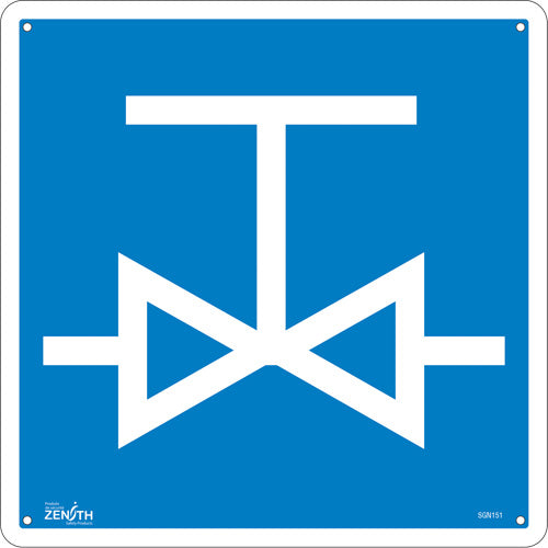 CSA Compliant Safety Sign - Valve, Signal Pictogram