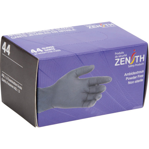 Disposable Gloves in Dispenser Packs, Nitrile, 5 mil, Powder-Free, Black