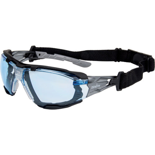 Lunettes de sécurité série Z2900 avec joint en mousse, Lentille Bleu, Anti-égratignures, ANSI Z87+/Répond ou surpasse la norme CSA Z94.3 - SGQ766