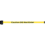 Wall-mounted barrier with magnetic tape, Steel, Screw mounting, 7', Yellow tape - SGR021