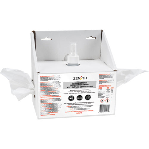 Premium Disposable Lens Cleaning Station, Cardboard, 8" L x 4" W x 8" H - SGR041