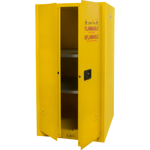 Armoire pour produits inflammables, 60 gal., 2 Porte(s), 34" La x 65" h x 34" p - SGU467