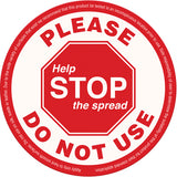 Étiquette « Please Do Not Use », 5-1/8" x 5-1/8", Vinyle, Anglais - SGU494