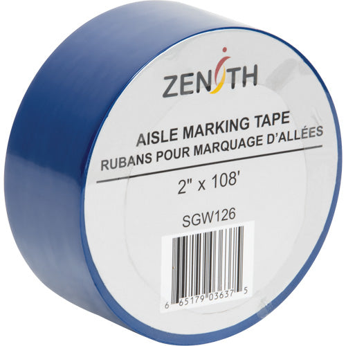 Aisle Marking Tape, 2" x 108', PVC, Blue - SGW126