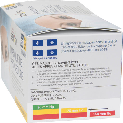 Disposable Procedure Masks, ASTM F2100 Level 2, Class 1 - SGW395